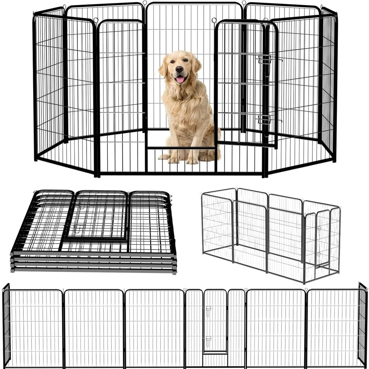 Zetagix 8-Panel Dog Playpen