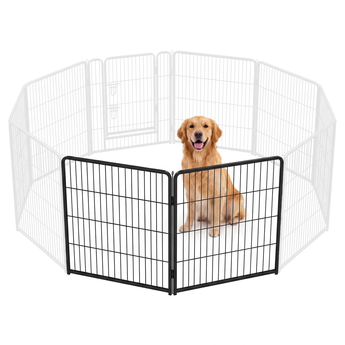 Zetagix Metal Foldable Dog Playpen